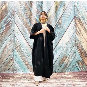 Handmade Boho Patchwork Tie Dye Kimono Duster